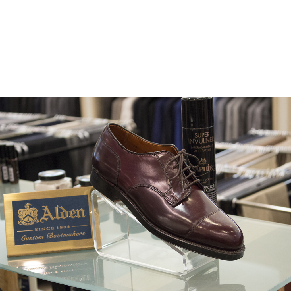 Alden Shell Cordovan Straight Tip Blucher in Color 8