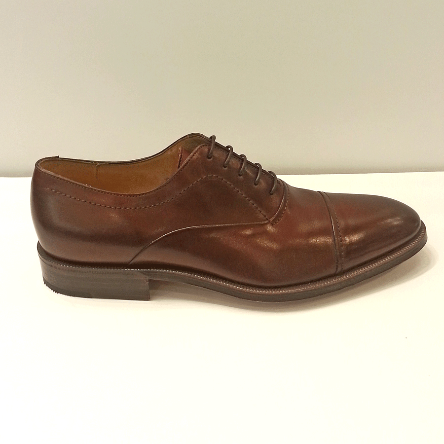 Gravati Cap Toe Shoes in Med Brown | Norton Ditto
