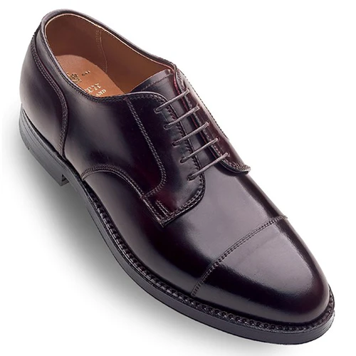 alden-2161-straight-tip-blucher-shell-cordovan-black| Norton Ditto