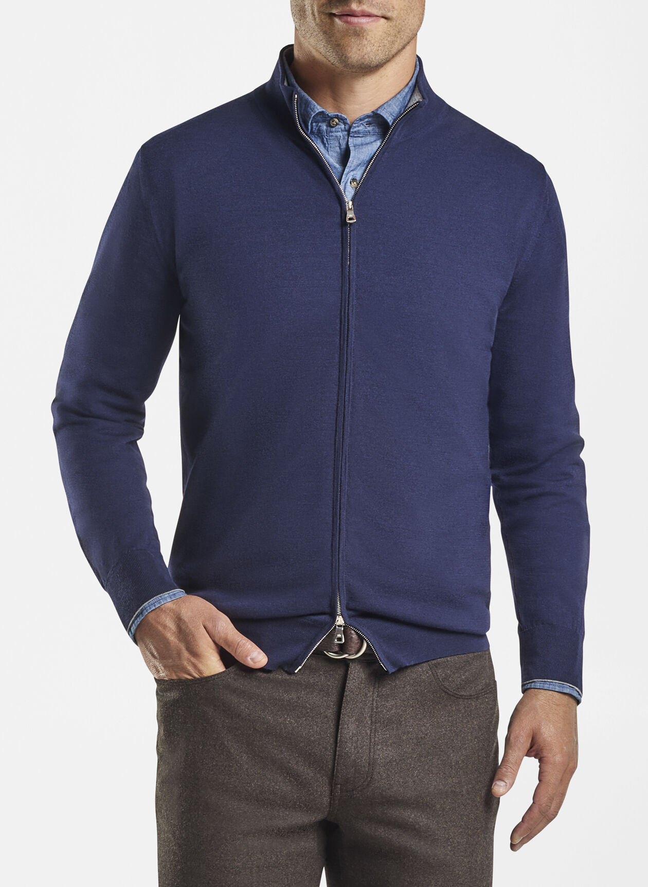Peter Millar Collection Excursionist Flex Full-Zip Sweater | Norton Ditto