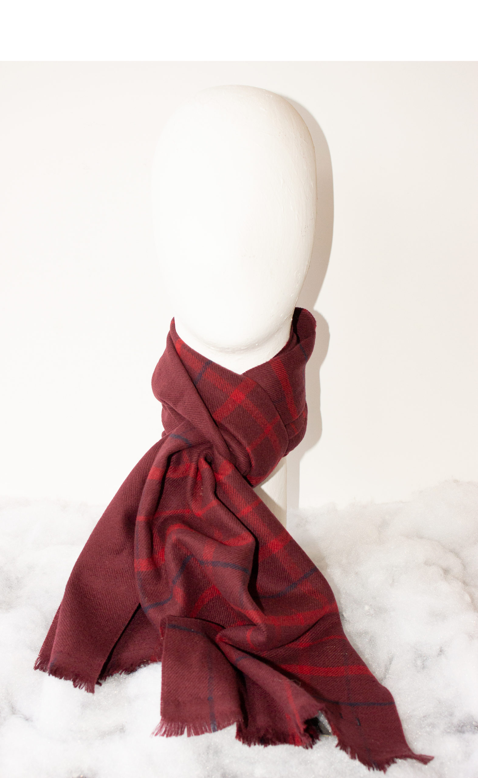 maroon red scarf